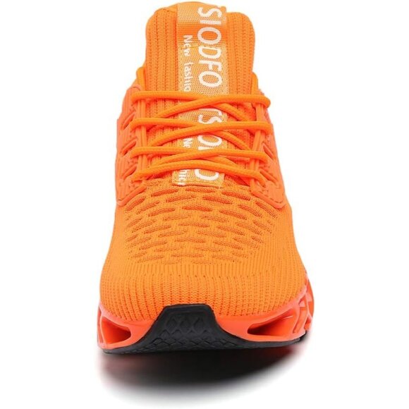 Men\'s Sport Fashion Running Walking Orange Athletic Tennis Sneakers Shoes main image 4